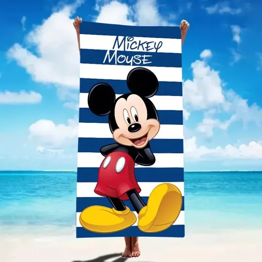 Disney Mickey Mouse Striped Beach Towel