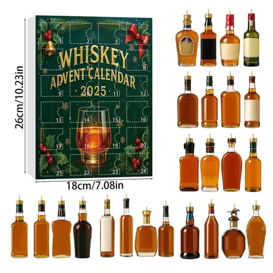 Creative Wine Bottle Acrylic Hanging Decoration Christmas Advent Calendar Blind Box Christmas Tree Pendant Kpop Advent Calendar