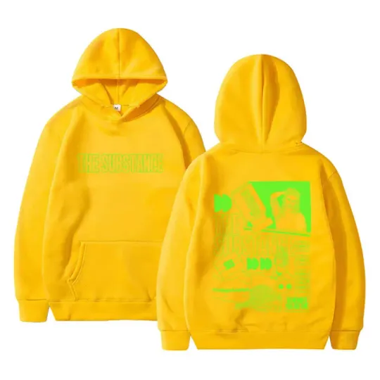 Horror Movie The Substance Double Sided Graphic Hoodie