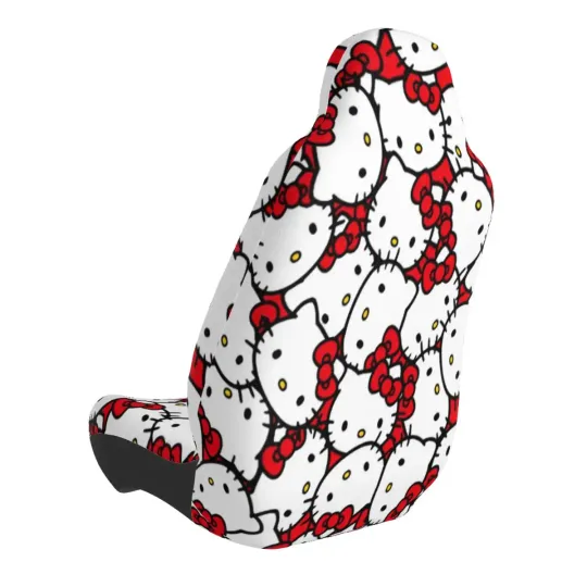 Hello Kitty Head Front Seat Cover
