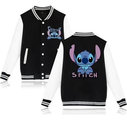 Stitch Disney Hoodie Baseball Jacket