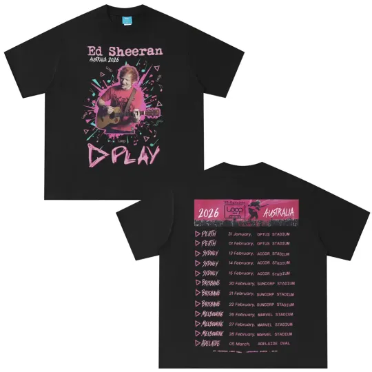 Ed Shee Loop Australian Tour 2026 Print T-shirt