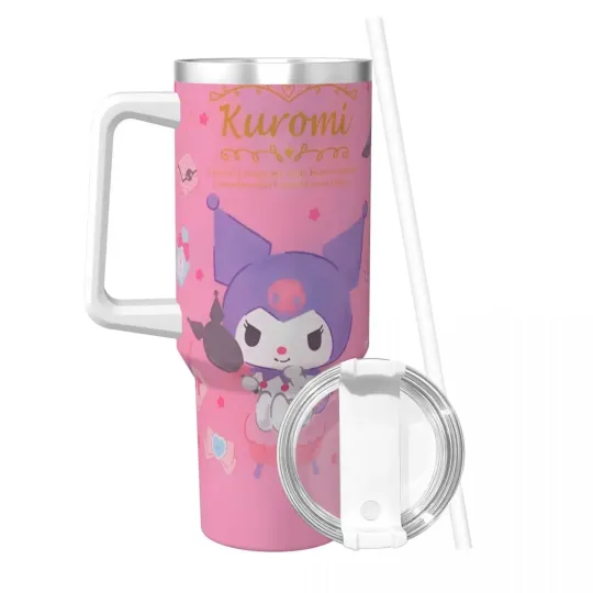 Sanrio Kuromi Kawaii Tumblers 40 oz With Handle | Christmas Gift