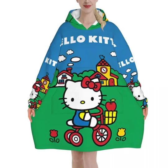 Lovely Hello Kitty Blanket Hoodie