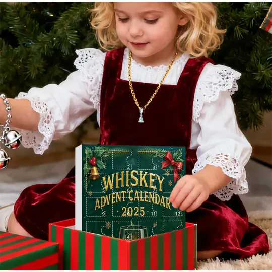 Creative Wine Bottle Acrylic Hanging Decoration Christmas Advent Calendar Blind Box Christmas Tree Pendant Kpop Advent Calendar