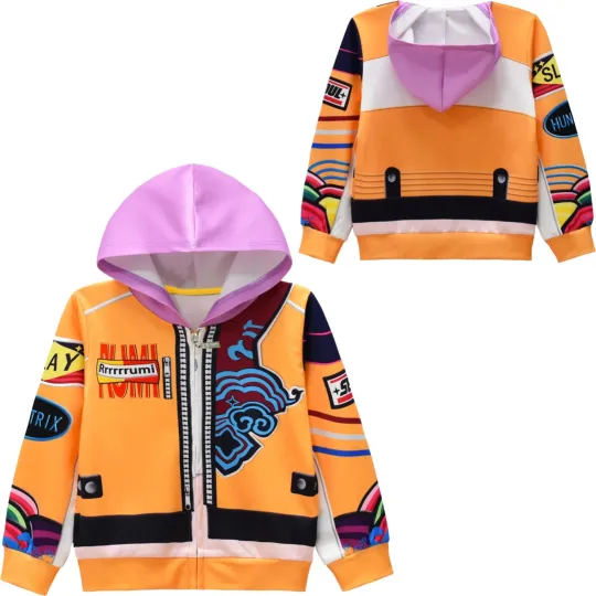Huntrix KPop Demon Hunters Rumi Cosplay Jacket Hoodie
