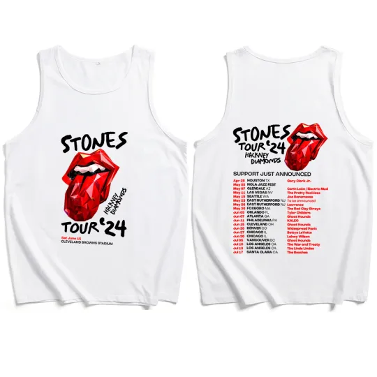 Rolling-Stones World Tour 2024 Tank Tops