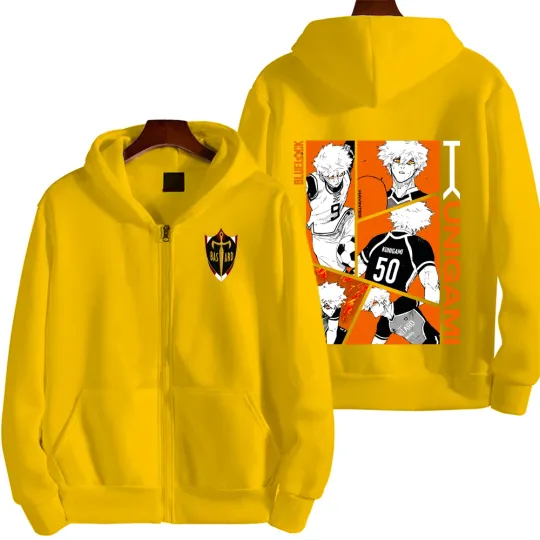 Blue Lock Kunigami Rensuke Men Zipper Hoodie