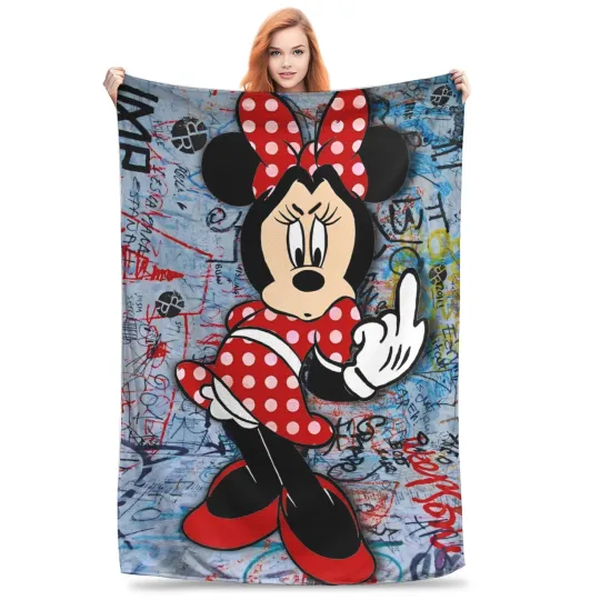 minnie mouse daisy Blanket Multiple Sizes Super Soft and Warm  Throw Blankets for Couch Sofa and Bed