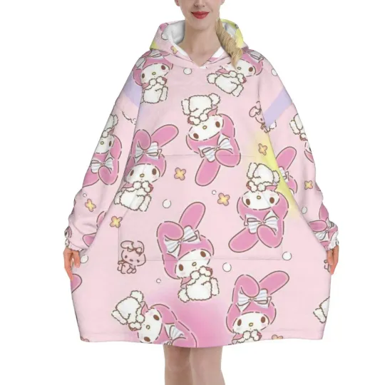 Funny Kuromi Blanket Hoodie