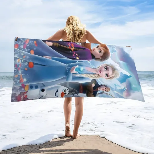 Elsa Anna Quick Dry Beach Towel