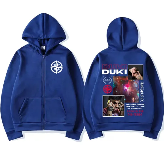 Rapper Duki Tour Album Zip Up Hoodies
