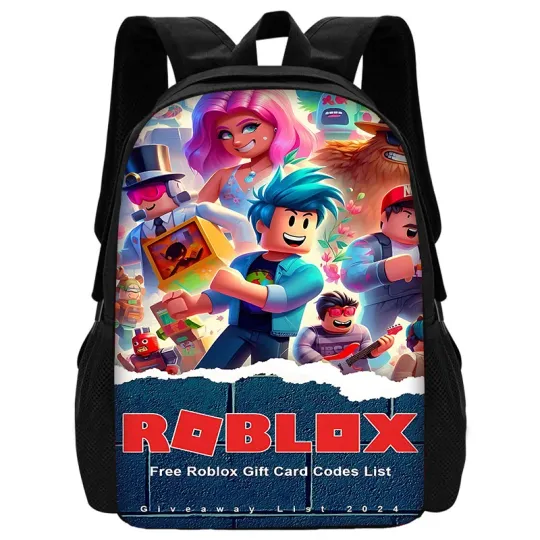 Child School Cartoon Roblox Backpack