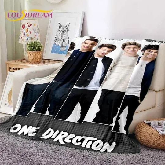 2025 Rock-One Direction Fleece Blanket | Gift For Fan