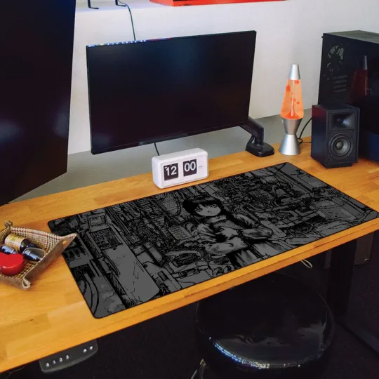 Anime serial experiments lain Mouse Pad Large Desk Mat