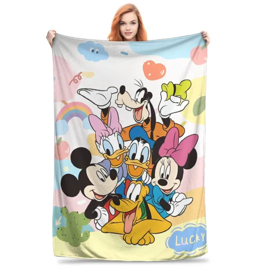 minnie mouse daisy Blanket Multiple Sizes Super Soft and Warm  Throw Blankets for Couch Sofa and Bed