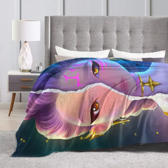 Rumi K-KPop Demons Hunters Fleece Blanket