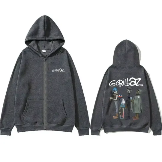 Gorillaz Graphic Zip Hoodie