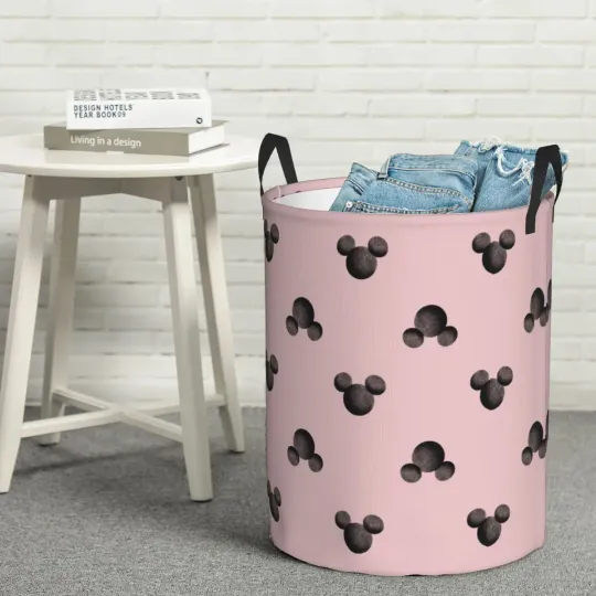 Mickey Pink Icon Toy Laundry Baskets
