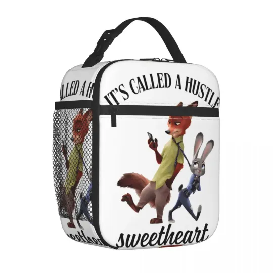 Zootopia Judy Hopps Nick Wilde Insulated Lunch Bag