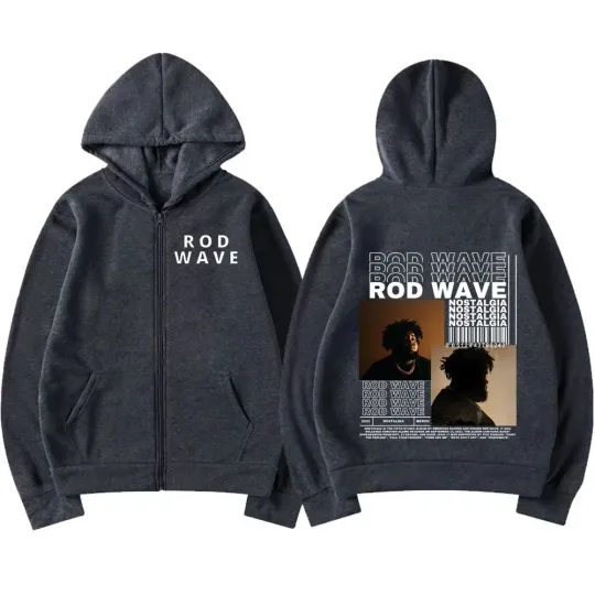 Rod Wave Nostalgia Tour Concert Zipper Hoodies