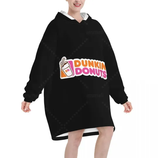 Dunkin Donuts Logo Blanket Hoodie