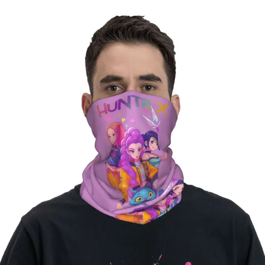 Kpop Demons Hunterses Face Mask Scarf, Movie Scarf