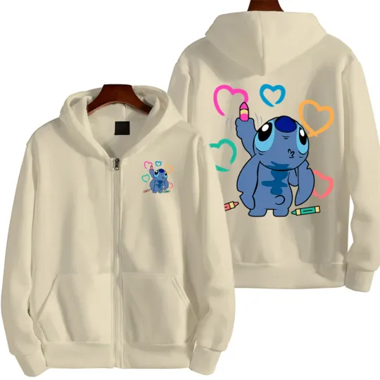 Lilo & Stitch Men Cartoon Hoodie