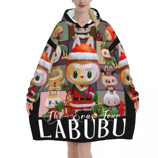 Oversized Labubu Blanket Hoodie