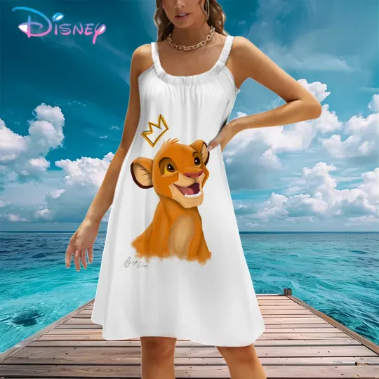 Disney's The Lion King Women's Beach Dress Sleeveless Summer