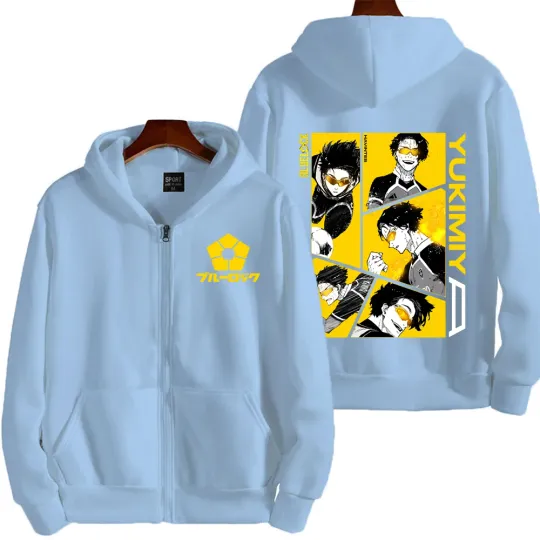 Blue Lock Yukimiya Kenyu Men Zipper Hoodie