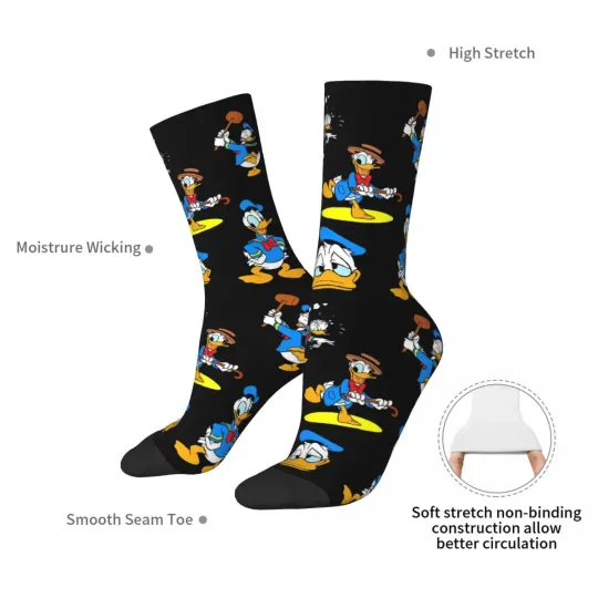 Donald Duck Collage Socks