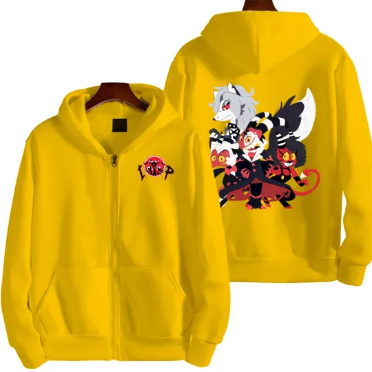 Helluva boss Cartoon Men Hoodie
