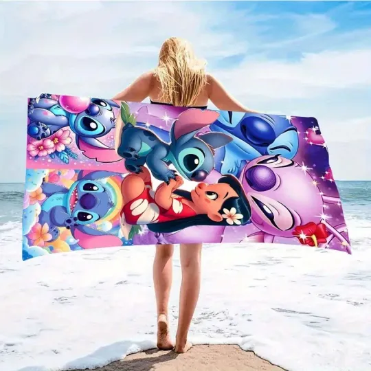 Lilo & Stitch Beach Towel: Colorful and Fun for Summer!
