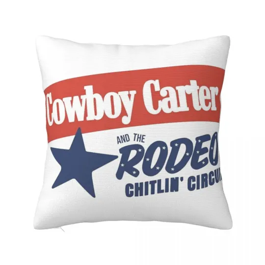 Beyonce Cowboy Carter Logo Throw Pillow