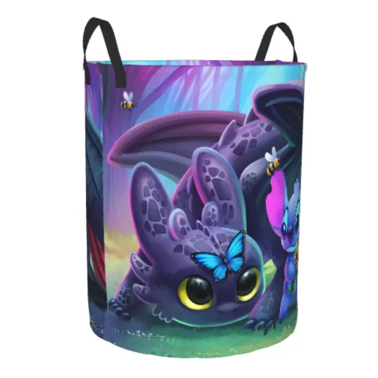 Spring Toothless Collapsible Laundry Basket - Large Capacity Clothes Storage Bin