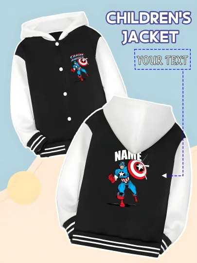 Marvel Captain America Baseball Jacket for Men