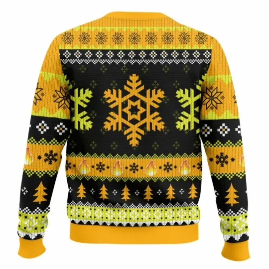 This is Fine Meme Ugly Christmas Sweater Funny Holiday Christmas Party Pullover Plus Size Jumper for Men Women Xmas Gift