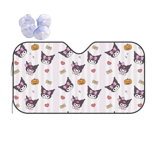 Sanrio Character Kuromi Car Sun Shades