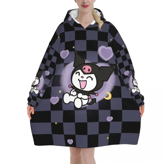 Melody And Kuromi Blanket Hoodie