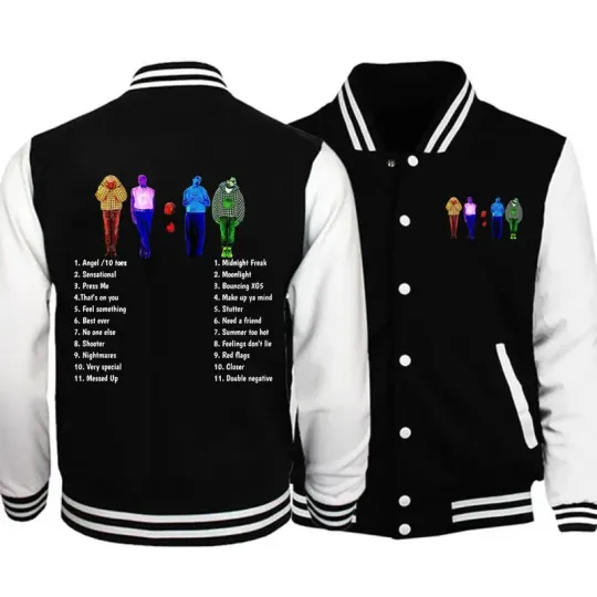 Chris Brown Baseball Uniform Jacket, 11:11 Album Merch Baseball Jacket