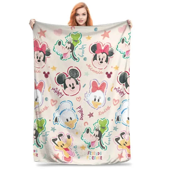 minnie mouse daisy Blanket Multiple Sizes Super Soft and Warm  Throw Blankets for Couch Sofa and Bed