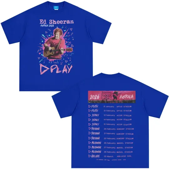 Ed Shee Loop Australian Tour 2026 Print T-shirt