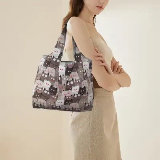 Cute Cat Shopping Tote Bag