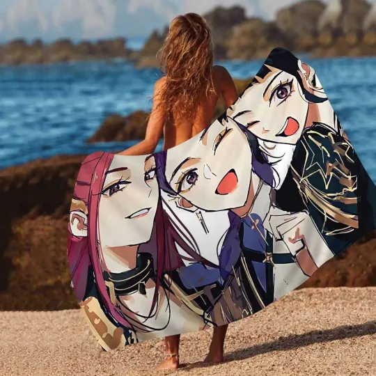 KPop Demon Hunters Beach Towel