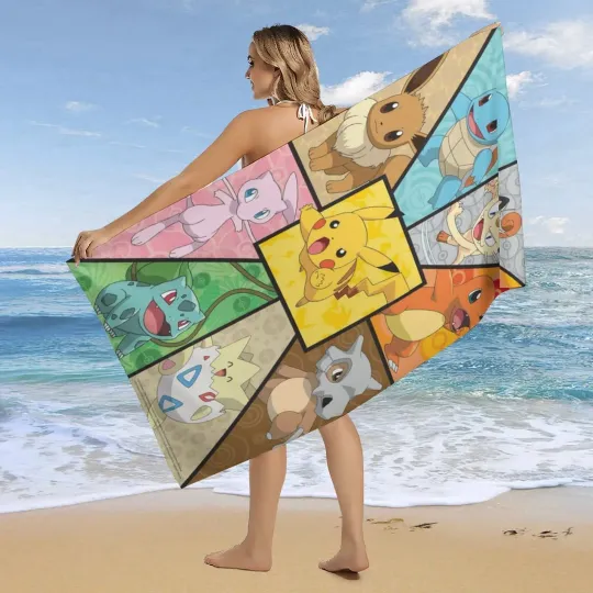 PKM Microfiber Hair Towel Quick Drying Beach Towel