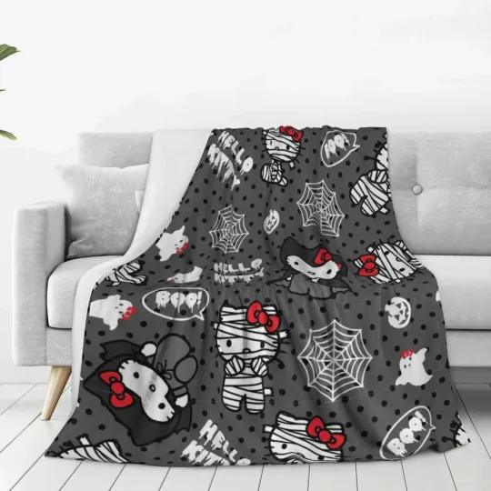 Hello Kitty Halloween Fleece Blanket