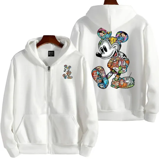 Graffiti Mickey Men Cartoon Hoodie