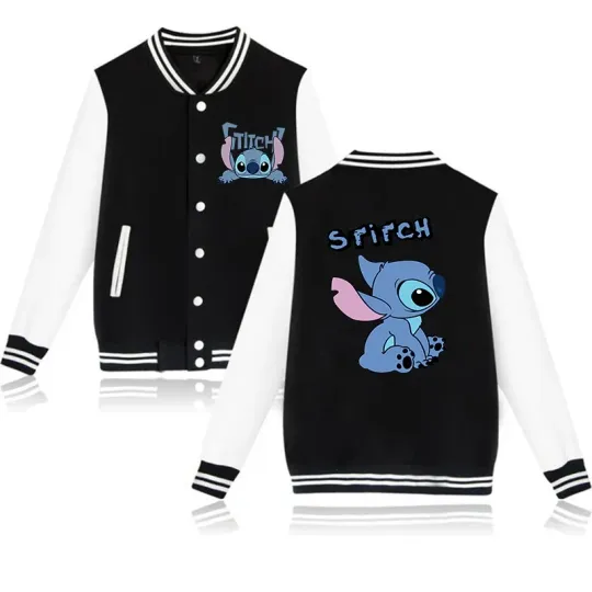 Stitch Disney Hoodie Baseball Jacket