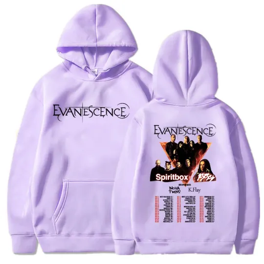 Rock Band EVANESCENCE Tour 2026 Hoodies